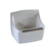 Geberit 300 Basic Norma évier de décharge avec rebord de protection 35x45x35cm avec trous pour grille à seaux blanc SW417651