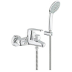 GROHE Eurodisc Cosmopolitan robinet de baignoire avec inverseur et raccords 46mm inclus garniture chrome 0437714