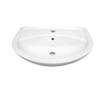 Nemo Start Star lavabo porcelaine 500 x 370 mm pré-percé trou de robinet central avec trop-plein blanc SW285961
