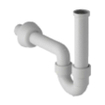 Geberit Siphon tubulaire universel Lavabo 1.1/4"Xd40 Blanc SW30047