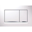 Geberit Sigma20 bedieningsplaat - 2-toets spoeling - rechthoekige knoppen - wit/glanschr./wit SW61798