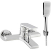 Go by Van Marcke Move badmengkraan eengreeps compleet inclusief handdouche hartafstand 15 cm keramische schijven inclusief rozetten en S-koppelingen chroom SW289801