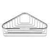Geesa Basket Panier de douche d'angle 33,6 cm Chrome 0651214