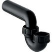 Geberit siphon anti-odeur PE modèle P D50x50 noir SW30007