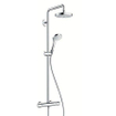 Hansgrohe Croma Select S Regendoucheset - hoofddouche 18cm - thermostatisch - wit/chroom SHOWROOM SHOW25513