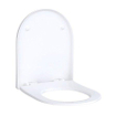 Geberit - Acanto - Siège de toilette Slim - Wrap Over - Antibactérien - Charnières chromées - Softclose - Blanc SW225969