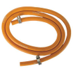 Nemo Go tuyau de pression gaz liquide avec 2 colliers en acier inoxydable ø8 ø15 150 cm caoutchouc orange SW288835
