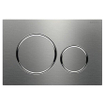 Geberit Sigma20 bedieningsplaat - 2-toets spoeling - ronde knoppen - geborsteld rvs OUTLETSTORE STORE43061