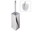 Geesa Modern Art Brosse de WC avec support Chrome (tête de brosse blanche) 0650151