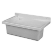 Nemo Go Lavabo déversoir 52cm matière synthétique avec crépine et trop-plein avec fixation et distributeur savon blanc SW289050