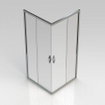 GO par Van Marcke Belo accès d'angle avec portes mortier jointuresantes 900x900x1900mm verre easy clean 6mm profils en aluminium chromé réglable 865-890mm SW292799