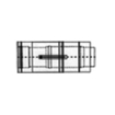 Burgerhout concentrische verlengpijp onderdaks inkortbaar HR 60/100 L=500mm met klemband wit 2113622