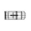 Burgerhout tuyau d'extension concentrique sous toiture réglable HR 60/100 L=500mm avec collier blanc 2113622