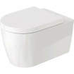 Duravit Me by Starck Ensemble WC – réservoir encastré avec mécanisme de chasse UP320 – abattant à fermeture ralentie (soft-close) – plaque de commande en métal laiton – boutons rectangulaires – laiton brossé doré SW1574322