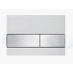 Tece tecesquare plaque poussoir carrée boutons en verre blanc acier inoxydable SW357218