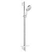 GROHE Rainshower SmartActive 130 Ensemble barre de douche - 90 cm - douchette ronde - 3 types de jets - douchette lisse - avec porte-savon - chrome SW448245