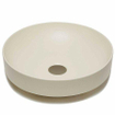 GO by Van Marcke waskom - 40x40x9cm - opbouw - rond - porselein - zachte vanille (beige) OUTLETSTORE STORE43582