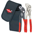 Knipex mini jeu d'outils dans un sac pour ceinture à outils 1 x mini pince et clé en un seul outil 1 x pince cobra high-tech pour pompe à eau SW355409
