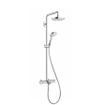 Hansgrohe Croma select s 180 2jet showerpipe pour baignoire chrome blanc GA42902