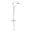 GROHE Euphoria Ensemble de douche pluie à poser - douche principale 26 cm - douchette de massage ronde - thermostatique - chrome SW536472