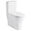 GO by Van Marcke pack xcomfort WC sur pied surélevées 45 cm sans rebord connexion murale h/pk 18 cm avec siège mince softclose blanc SW646810