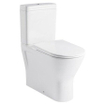 GO by Van Marcke XComfort PACK staand toilet verhoogd 45 cm zonder spoelrand muuraansluiting H/PK 18 cm met dunne zitting softclose wit SW646810