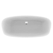 Ideal Standard Dea baignoire autoportante en matériau synthétique acrylique ovale 180x80cm avec pieds et trop-plein blanc 0181211
