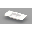 Nemo Spring Coste lavabo-plan pour meuble 1000 x 500 x 200 mm avec trop-plein marbre de synthèse blanc SW294825