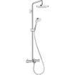 Hansgrohe Showerpipe Croma Select E 180 2jet bain/douche blanc/chromé GA44104