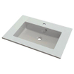 Nemo Spring Don plan-vasque en marbre reconstitué 700x500x15mm blanc SW288978