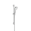 Hansgrohe Croma Select E Vario glijstangset met Croma Select E Vario handdouche 65cm met Isiflex`B doucheslang 160cm wit/chroom 0605309