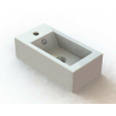Nemo Spring Vigo petit lave-mains 250 x 500 x 145 mm porcelaine blanc rectangulaire pré-percé trou de robinet à gauche avec trop-plein SW286343