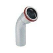 Mapress geberit coude 45° zingué avec emboîtement 22 mm 7465600