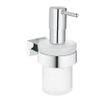 GROHE Essentials Cube Distributeur de savon - 160ml - avec support - montage mural - chromé 0438176