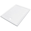GO by Van Marcke Eden receveur de douche acrylique blanc 100x80x3.5 cm inaltérable conserve une brillance intacte insonorisant facile à nettoyer couche de fond et couche fibre renforcées de 16 mm SW293694