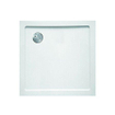 GO par Van Marcke bac de douche en composite plastique 90x90x3.5cm évacuation carrée D90mm sans pieds blanc SW289868