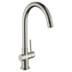 GO by Van Marcke Cocoon inox mitigeur de cuisine monocommande bec mobile disques céramiques y compris flexibles et set de fixation SW286970