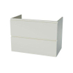 Nemo Spring Ventus Due meuble bas B800 x H640 x P495 mm 2 tiroirs sans découpe pour siphon sans poignées couleur blanc SW289858