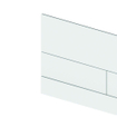 Tece TeceSquare II plaque de commande du système de chasse d'eau double couleur blanc mat 220 x 150 x 3 mm SW357229