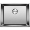 Blanco Andano 500 U évier encastré sous plan acier inoxydable satiné avec bonde manuelle dimension intérieure 500x400 mm x 190 mm meuble sous-évier 60cm SW69662