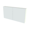 Nemo Spring Nebulo luxe spiegelkast - 140x65x17.8cm cm - 4 dubbelzijdige spiegeldeuren - glazen leggers - met stopcontact - zonder schakelaar - kleur: Cosmos Grey SW837046