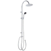 GO by Van Marcke Biwa colonne de douche 100x40cm douche de tête 20 cm barre de douche métallique douchette 1 jet support de douchette réglable flexible de douche 150 cm inverseur SW293294