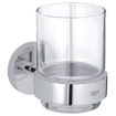 GROHE Essentials porte-gobelet - 10,6x9,9cm - avec verre - chrome 0438149