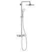 GROHE Euphoria smartcontrol Ensemble de douche pluie apparent - pomme de douche ronde 26cm - 2 fonctions - douchette ronde - chrome SW209452
