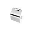 Geesa AIM Porte-rouleau de papier toilette avec couvercle Chrome SW98590