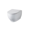 Nemo Spring Cascata WC suspendu 56x36x36cm sans bride de rinçage sans abattant Sortie horizontale porcelaine blanc avec fixation dissimulée 56cm SW401015