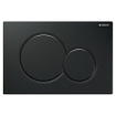 Geberit Sigma01 bedieningsplaat - 2-toets spoeling - ronde knoppen - gitzwart RAL 9005 0700524