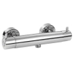 GO by Van Marcke Cocoon mitigeur thermostatique de douche économique entraxe 15cm blocage de sécurité chrome SW286940