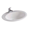 Nemo Start Star lavabo encastré 530 x 435 x 225 mm porcelaine blanc ovale pré-percé trou de robinet central avec trop-plein SW285637