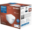 Duravit d-neo toilette avec siège 37x54x40cm blanc brillant SW544305